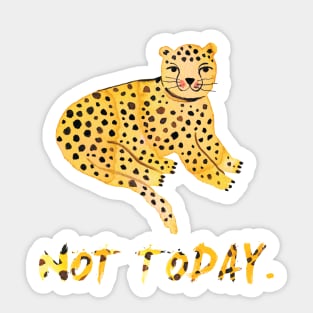 Tiger - Big cat - Not today - dots Sticker